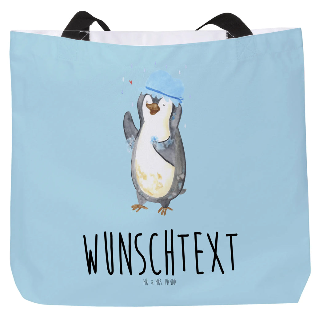 Personalisierter Shopper Pinguin duscht Personalisierter Beutel, Personalisierte Einkaufstasche, Personalisierte Tasche, Personalisierte Strandtasche, Personalisierter Einkaufsbeutel, Personalisierter Shopper, Personalisierte Schultasche, Personalisierte Freizeittasche, Personalisierter Tragebeutel, Personalisierter Schulbeutel, Personalisierte Alltagstasche, mit Namen, Wunschname, Selbst bedrucken, frei gestalten, Pinguin, Pinguine, Dusche, duschen, Lebensmotto, Motivation, Neustart, Neuanfang, glücklich sein