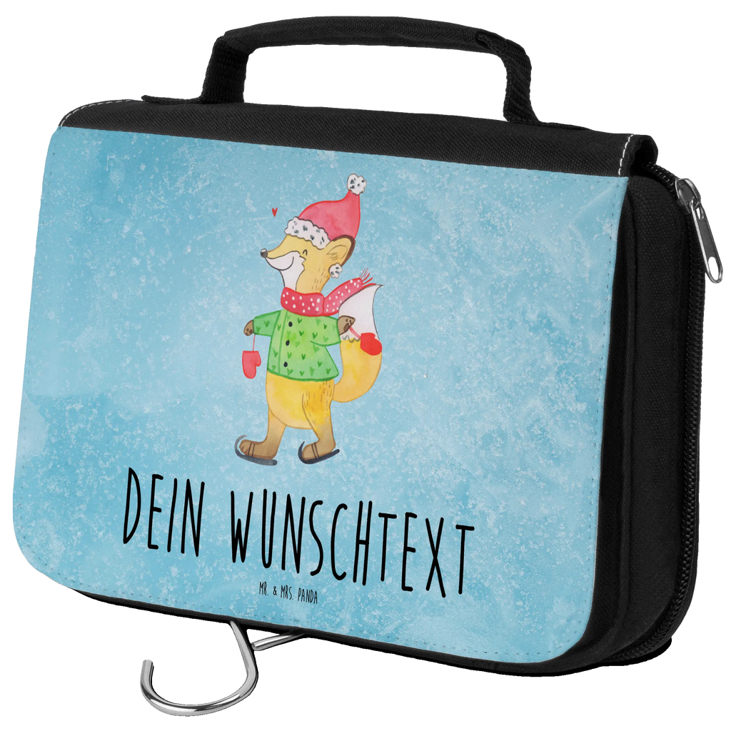 Personalisierter Kulturbeutel Fuchs  Schlittschuhe Personalisierter Kulturbeutel, Personalisierte Waschtasche, Personalisierte Kosmetiktasche, Damen, Herren, Personalisierte Aufbewahrungstasche, Personalisierte Schminktasche, Personalisierter Kosmetikbeutel, Personalisierter Organizer, Personalisierte Kulturtasche, Personalisierte Schminkutensil, Personalisierung, Wunschtext, Wunschname, Selbst bedrucken, Kulturbeutel mit Namen, Winter, Weihnachten, Weihnachtsdeko, Nikolaus, Advent, Heiligabend, Wintermotiv, Weihnachtsmann, Weihnachtstage, Weihnachtsbaum, Tannenbaum, Weihnachtszeit