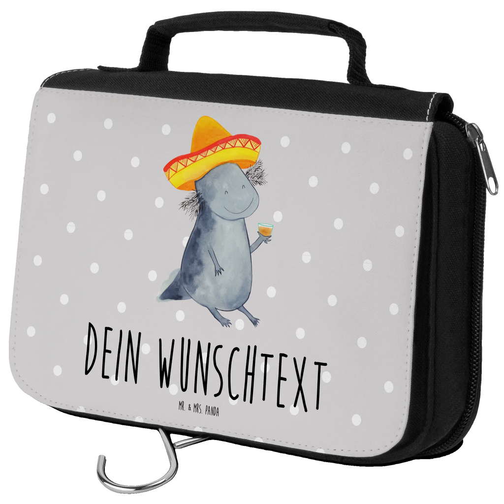 Personalisierter Kulturbeutel Axolotl Tequila Personalisierter Kulturbeutel, Personalisierte Waschtasche, Personalisierte Kosmetiktasche, Damen, Herren, Personalisierte Aufbewahrungstasche, Personalisierte Schminktasche, Personalisierter Kosmetikbeutel, Personalisierter Organizer, Personalisierte Kulturtasche, Personalisierte Schminkutensil, Personalisierung, Wunschtext, Wunschname, Selbst bedrucken, Kulturbeutel mit Namen, Axolotl, Molch, Mexico, Mexiko, Sombrero, Zitrone, Tequila, Motivation, Spruch, Schwanzlurch, Lurch, Lurche, Axolot, Feuerdrache, Feuersalamander