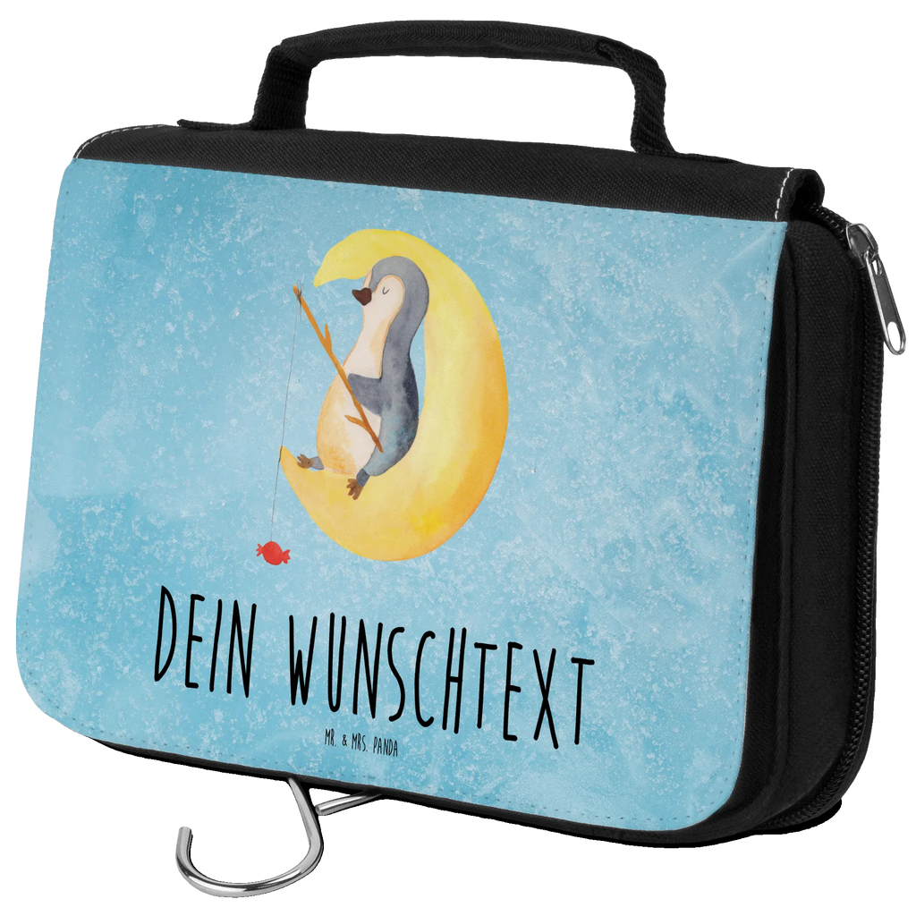 Personalisierter Kulturbeutel Pinguin Mond Personalisierter Kulturbeutel, Personalisierte Waschtasche, Personalisierte Kosmetiktasche, Damen, Herren, Personalisierte Aufbewahrungstasche, Personalisierte Schminktasche, Personalisierter Kosmetikbeutel, Personalisierter Organizer, Personalisierte Kulturtasche, Personalisierte Schminkutensil, Personalisierung, Wunschtext, Wunschname, Selbst bedrucken, Kulturbeutel mit Namen, Pinguin, Pinguine, Spruch, schlafen, Nachtruhe, Einschlafen, Schlafzimmer, Schlafstörungen, Gästezimmer