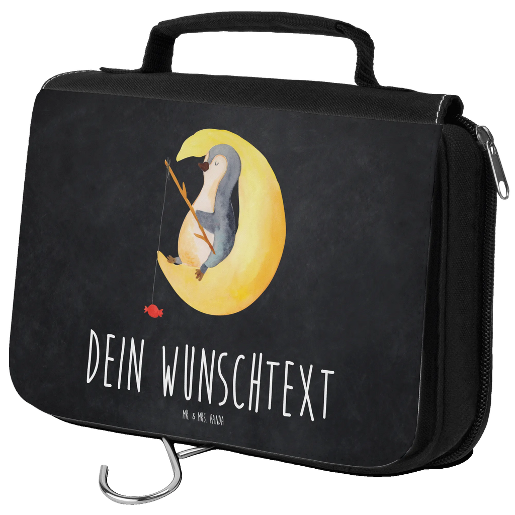 Personalisierter Kulturbeutel Pinguin Mond Personalisierter Kulturbeutel, Personalisierte Waschtasche, Personalisierte Kosmetiktasche, Damen, Herren, Personalisierte Aufbewahrungstasche, Personalisierte Schminktasche, Personalisierter Kosmetikbeutel, Personalisierter Organizer, Personalisierte Kulturtasche, Personalisierte Schminkutensil, Personalisierung, Wunschtext, Wunschname, Selbst bedrucken, Kulturbeutel mit Namen, Pinguin, Pinguine, Spruch, schlafen, Nachtruhe, Einschlafen, Schlafzimmer, Schlafstörungen, Gästezimmer