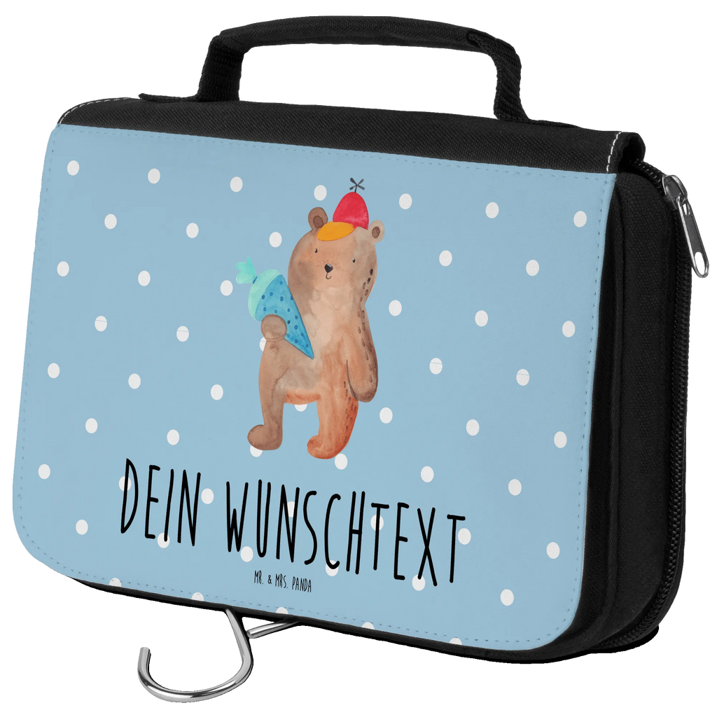 Personalisierter Kulturbeutel Bär Schultüte Personalisierter Kulturbeutel, Personalisierte Waschtasche, Personalisierte Kosmetiktasche, Damen, Herren, Personalisierte Aufbewahrungstasche, Personalisierte Schminktasche, Personalisierter Kosmetikbeutel, Personalisierter Organizer, Personalisierte Kulturtasche, Personalisierte Schminkutensil, Personalisierung, Wunschtext, Wunschname, Selbst bedrucken, Kulturbeutel mit Namen, Bär, Teddy, Teddybär, Bär Motiv, Schultüte, Erster Schultag Geschenk, Einschulung Geschenk, Schule Geschenk, Grundschule, Schulanfang, Schulbeginn