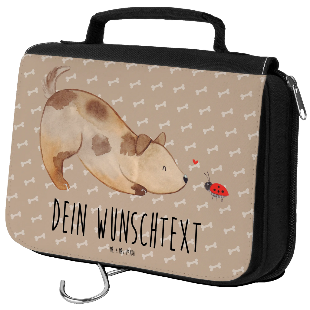 Personalisierter Kulturbeutel Hund Marienkäfer Personalisierter Kulturbeutel, Personalisierte Waschtasche, Personalisierte Kosmetiktasche, Damen, Herren, Personalisierte Aufbewahrungstasche, Personalisierte Schminktasche, Personalisierter Kosmetikbeutel, Personalisierter Organizer, Personalisierte Kulturtasche, Personalisierte Schminkutensil, Personalisierung, Wunschtext, Wunschname, Selbst bedrucken, Kulturbeutel mit Namen, Hund, Hundemotiv, Haustier, Hunderasse, Tierliebhaber, Hundebesitzer, Sprüche, Hunde, Hundespruch, Marienkäfer, Mischling, Mischlinghund