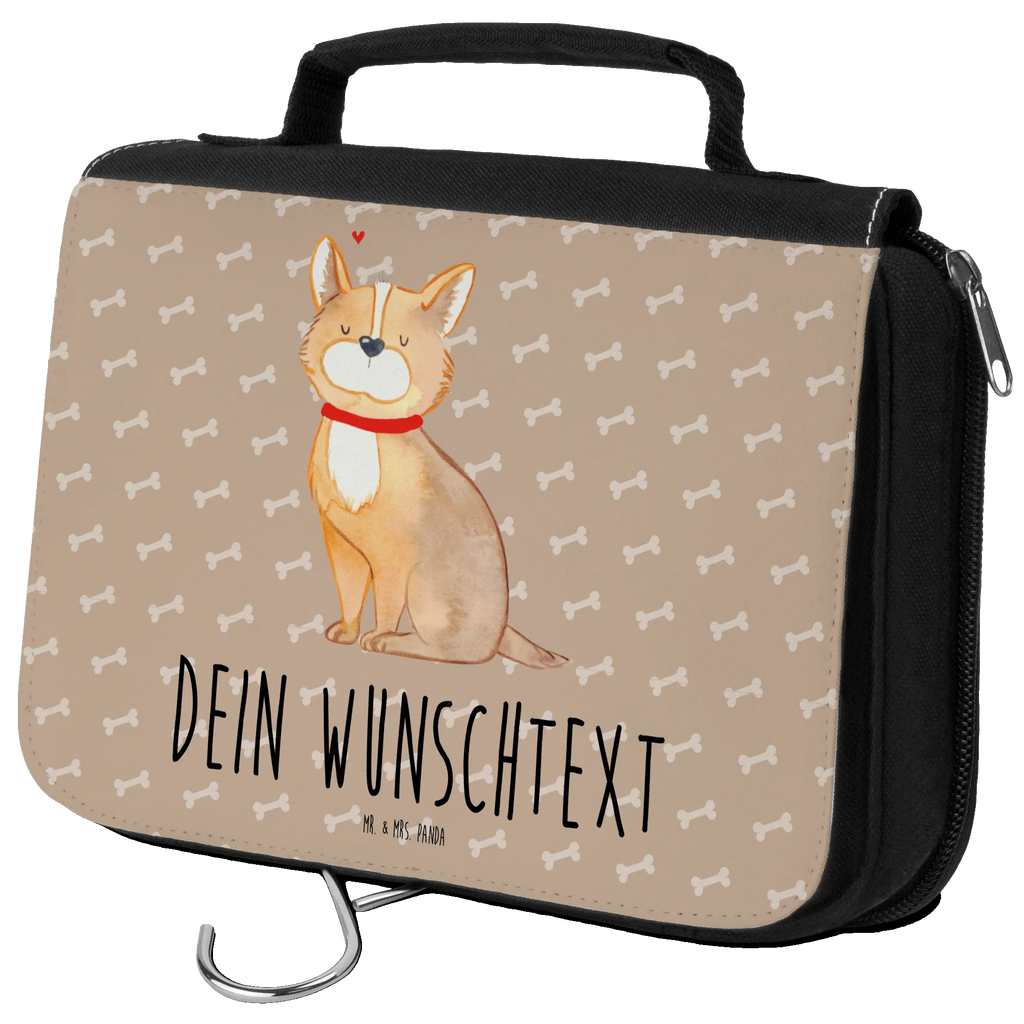 Personalisierter Kulturbeutel Hund Glück Personalisierter Kulturbeutel, Personalisierte Waschtasche, Personalisierte Kosmetiktasche, Damen, Herren, Personalisierte Aufbewahrungstasche, Personalisierte Schminktasche, Personalisierter Kosmetikbeutel, Personalisierter Organizer, Personalisierte Kulturtasche, Personalisierte Schminkutensil, Personalisierung, Wunschtext, Wunschname, Selbst bedrucken, Kulturbeutel mit Namen, Hund, Hundemotiv, Haustier, Hunderasse, Tierliebhaber, Hundebesitzer, Sprüche, Corgie, Hundeliebe, Spruch, Hundemama, Liebe