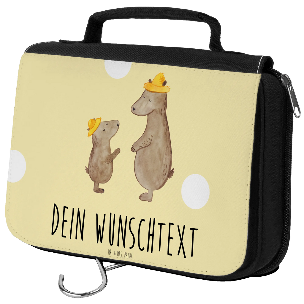 Personalisierter Kulturbeutel Bären mit Hut Personalisierter Kulturbeutel, Personalisierte Waschtasche, Personalisierte Kosmetiktasche, Damen, Herren, Personalisierte Aufbewahrungstasche, Personalisierte Schminktasche, Personalisierter Kosmetikbeutel, Personalisierter Organizer, Personalisierte Kulturtasche, Personalisierte Schminkutensil, Personalisierung, Wunschtext, Wunschname, Selbst bedrucken, Kulturbeutel mit Namen, Familie, Vatertag, Muttertag, Bruder, Schwester, Mama, Papa, Oma, Opa, Bär, Bären, Vater, Papi, Paps, Dad, Daddy, Lieblingsmensch, Sohn, Söhne, Kind, Kinder, Vater-Sohn, Family, Vorbild