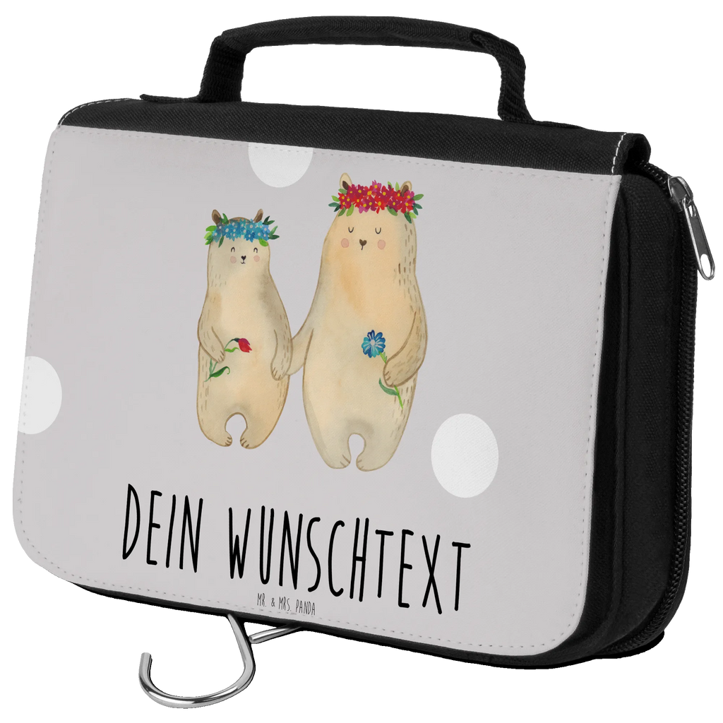 Personalisierter Kulturbeutel Bären mit Blumenkranz Personalisierter Kulturbeutel, Personalisierte Waschtasche, Personalisierte Kosmetiktasche, Damen, Herren, Personalisierte Aufbewahrungstasche, Personalisierte Schminktasche, Personalisierter Kosmetikbeutel, Personalisierter Organizer, Personalisierte Kulturtasche, Personalisierte Schminkutensil, Personalisierung, Wunschtext, Wunschname, Selbst bedrucken, Kulturbeutel mit Namen, Familie, Vatertag, Muttertag, Bruder, Schwester, Mama, Papa, Oma, Opa, Bär, Bären, Mutter, Mutti, Mami, Lieblingsmensch, Lieblingsmama, beste Mutter, weltbeste Mama, Geschenk Mama. Muttertag, Tochter, Kind, Kinder, Töchter, Family, Vorbild