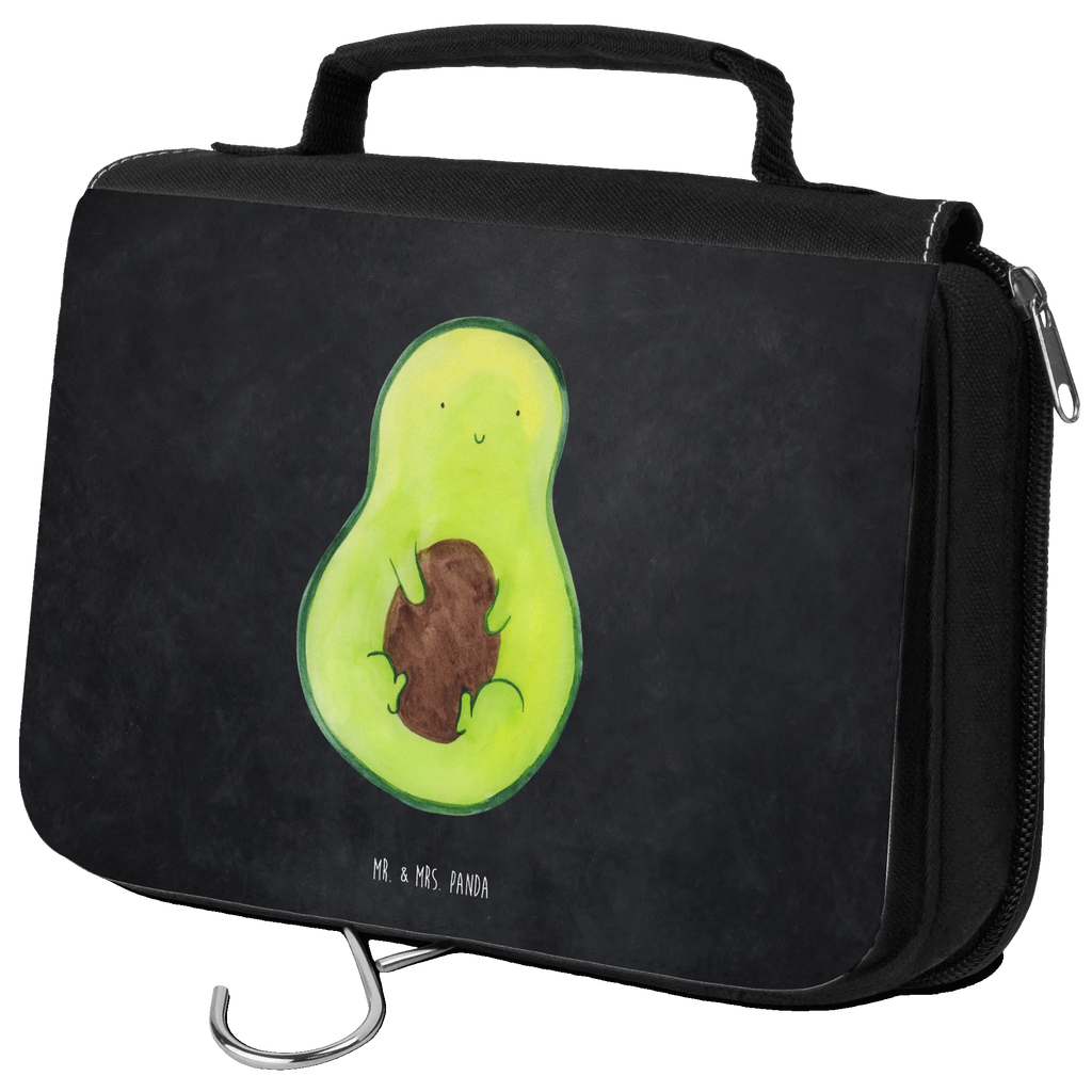 Kulturbeutel Avocado Kern Kulturbeutel, Zum Aufhängen, Waschtasche, Kosmetiktasche, Damen, Herren, Aufbewahrungstasche, Schminktasche, Kosmetikbeutel, Organizer, Kulturtasche, Schminkutensil, Avocado, Veggie, Vegan, Gesund, Avokado, Avocadokern, Kern, Pflanze, Spruch Leben