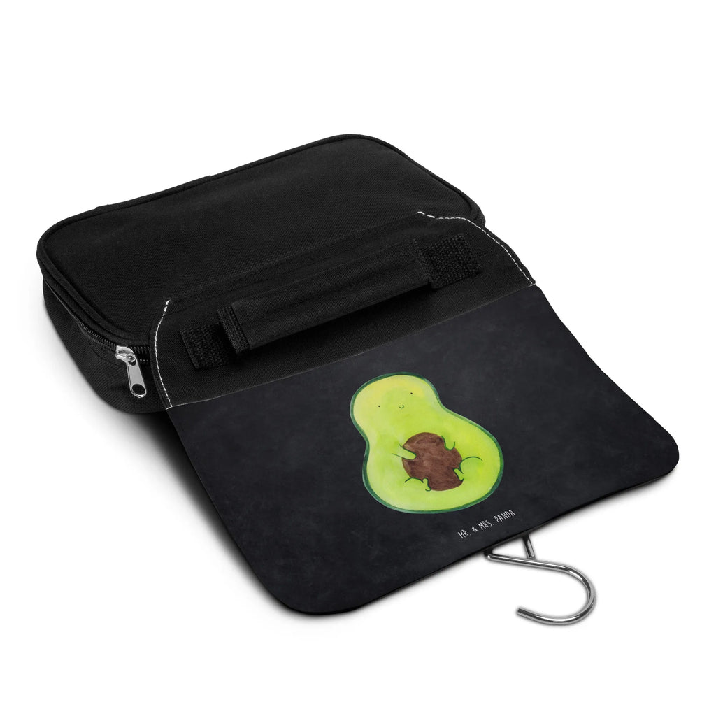 Kulturbeutel Avocado Kern Kulturbeutel, Zum Aufhängen, Waschtasche, Kosmetiktasche, Damen, Herren, Aufbewahrungstasche, Schminktasche, Kosmetikbeutel, Organizer, Kulturtasche, Schminkutensil, Avocado, Veggie, Vegan, Gesund, Avokado, Avocadokern, Kern, Pflanze, Spruch Leben