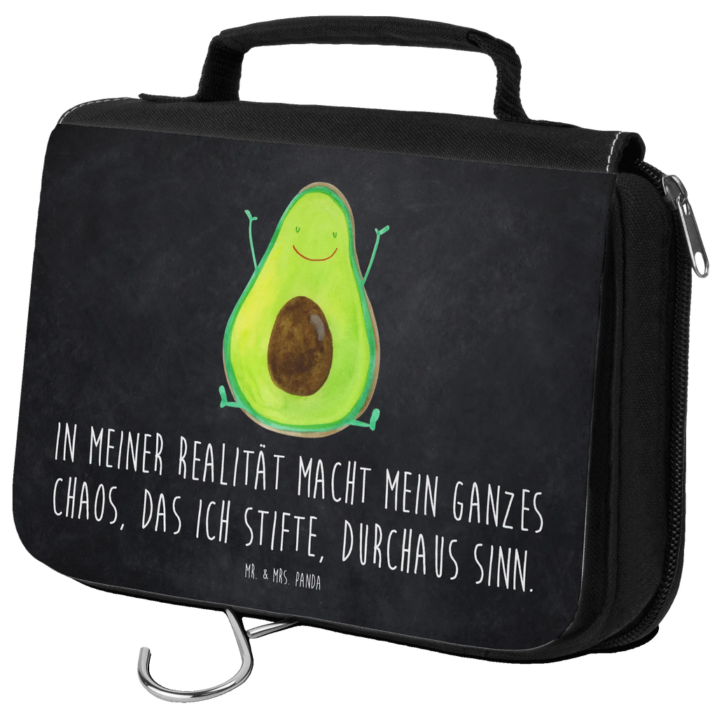 Kulturbeutel Avocado Glücklich Kulturbeutel, Zum Aufhängen, Waschtasche, Kosmetiktasche, Damen, Herren, Aufbewahrungstasche, Schminktasche, Kosmetikbeutel, Organizer, Kulturtasche, Schminkutensil, Avocado, Veggie, Vegan, Gesund, Chaos