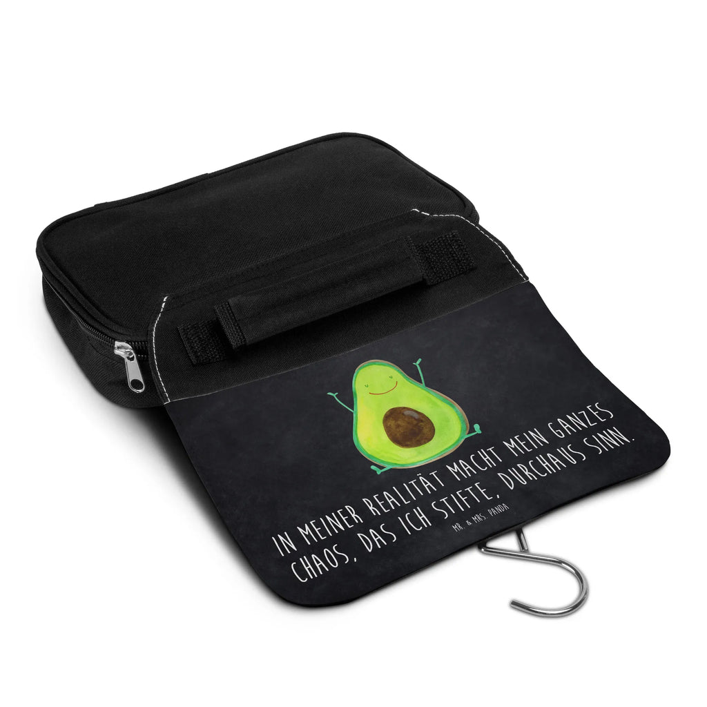 Kulturbeutel Avocado Glücklich Kulturbeutel, Zum Aufhängen, Waschtasche, Kosmetiktasche, Damen, Herren, Aufbewahrungstasche, Schminktasche, Kosmetikbeutel, Organizer, Kulturtasche, Schminkutensil, Avocado, Veggie, Vegan, Gesund, Chaos