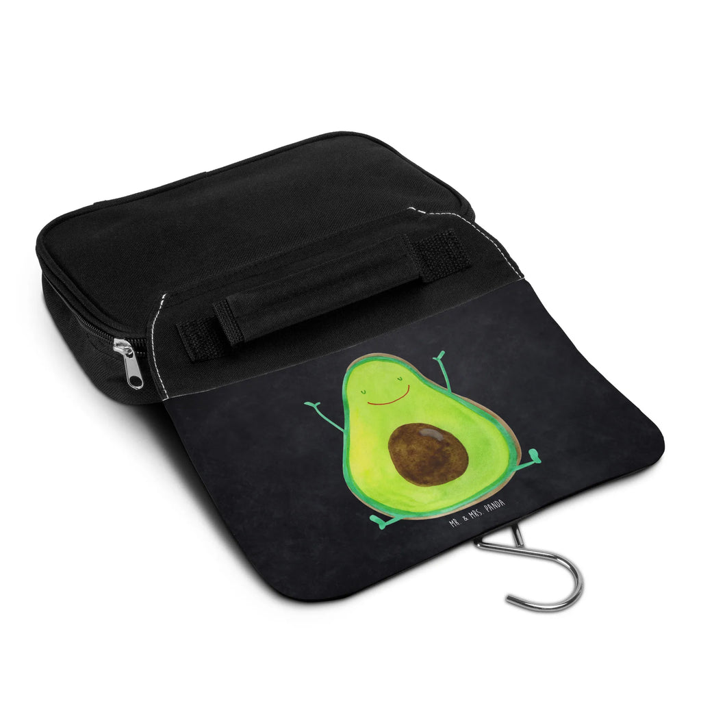 Kulturbeutel Avocado Glücklich Kulturbeutel, Zum Aufhängen, Waschtasche, Kosmetiktasche, Damen, Herren, Aufbewahrungstasche, Schminktasche, Kosmetikbeutel, Organizer, Kulturtasche, Schminkutensil, Avocado, Veggie, Vegan, Gesund, Chaos