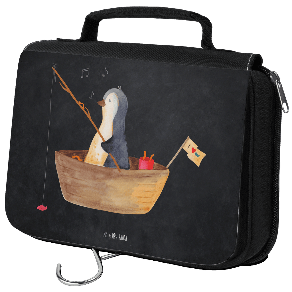 Kulturbeutel Pinguin Angelboot Kulturbeutel, Zum Aufhängen, Waschtasche, Kosmetiktasche, Damen, Herren, Aufbewahrungstasche, Schminktasche, Kosmetikbeutel, Organizer, Kulturtasche, Schminkutensil, Pinguin, Pinguine, Angeln, Boot, Angelboot, Lebenslust, Leben, genießen, Motivation, Neustart, Neuanfang, Trennung, Scheidung, Geschenkidee Liebeskummer