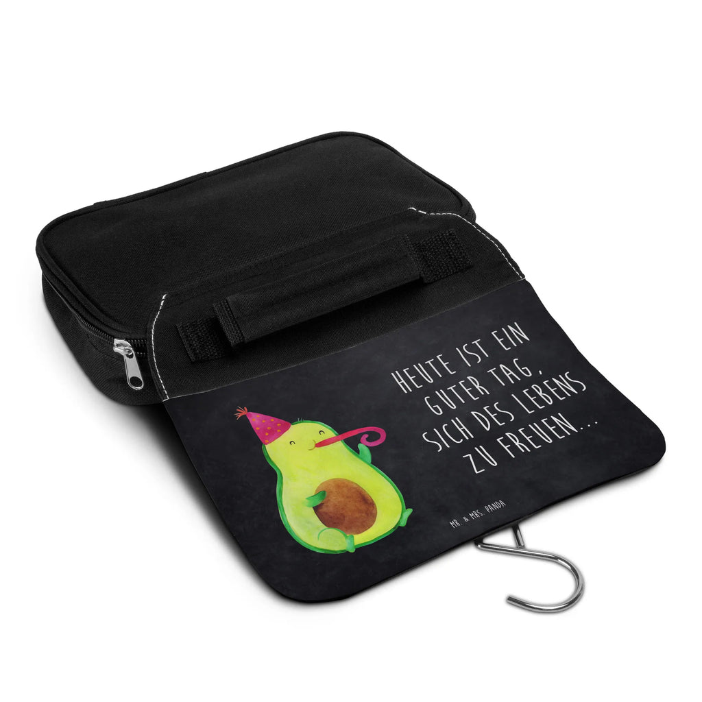 Kulturbeutel Avocado Feier Kulturbeutel, Zum Aufhängen, Waschtasche, Kosmetiktasche, Damen, Herren, Aufbewahrungstasche, Schminktasche, Kosmetikbeutel, Organizer, Kulturtasche, Schminkutensil, Avocado, Veggie, Vegan, Gesund, Party, Feierlichkeit, Feier, Fete, Geburtstag, Gute Laune, Tröte