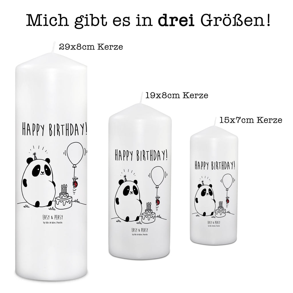 Kerze Easy & Peasy Happy Birthday Kerze, Taufkerze, Kommunionskerze, Geburtstagskerze, Geschenk Kerze, Taufgeschenk Kerze, Kerze mit Druck, Besondere Kerze, Geschenkidee Kerze, Kerze für Kommunion, Geburtstag Kerze, Kommunion Kerze