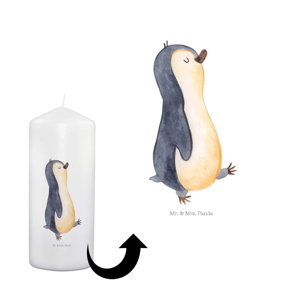 Kerze Pinguin marschierend Kerze, Taufkerze, Kommunionskerze, Geburtstagskerze, Geschenk Kerze, Taufgeschenk Kerze, Kerze mit Druck, Besondere Kerze, Geschenkidee Kerze, Kerze für Kommunion, Geburtstag Kerze, Kommunion Kerze, Pinguin, Pinguine, Frühaufsteher, Langschläfer, Bruder, Schwester, Familie