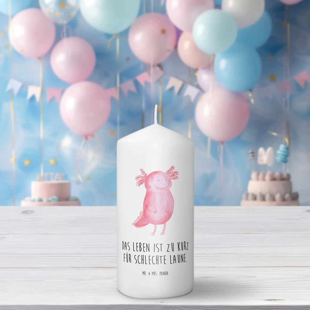 Candle axolotl Happy Kerze, Taufkerze, Kommunionskerze, Geburtstagskerze, Geschenk Kerze, Taufgeschenk Kerze, Kerze mit Druck, Besondere Kerze, Geschenkidee Kerze, Kerze für Kommunion, Geburtstag Kerze, Kommunion Kerze, Axolotl, Molch, Axolot, Schwanzlurch, Lurch, Lurche, Motivation, gute Laune