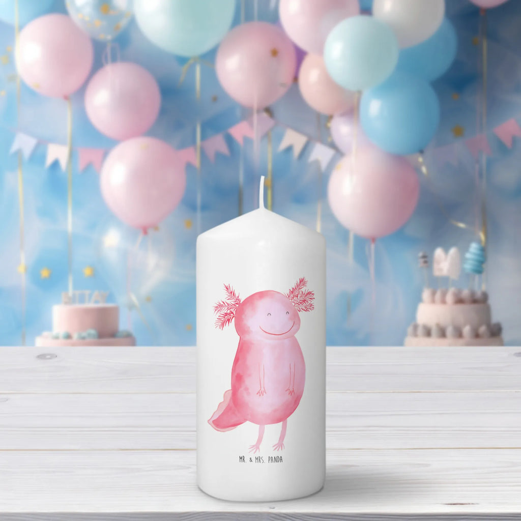 Candle axolotl Happy Kerze, Taufkerze, Kommunionskerze, Geburtstagskerze, Geschenk Kerze, Taufgeschenk Kerze, Kerze mit Druck, Besondere Kerze, Geschenkidee Kerze, Kerze für Kommunion, Geburtstag Kerze, Kommunion Kerze, Axolotl, Molch, Axolot, Schwanzlurch, Lurch, Lurche, Motivation, gute Laune