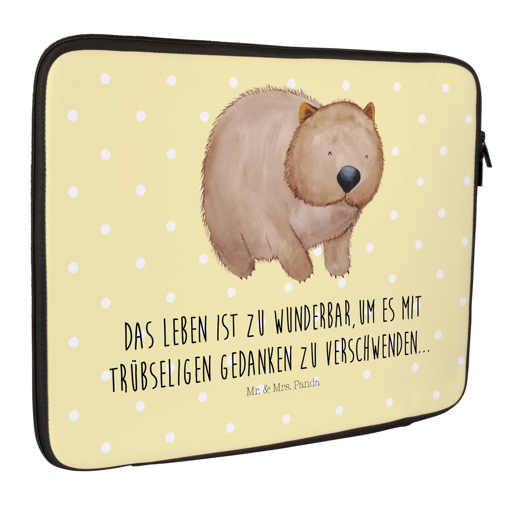 Notebook Tasche Wombat Notebook Tasche, Laptop, Computertasche, Tasche, Notebook-Tasche, Notebook-Reisehülle, Notebook Schutz, Tiermotive, Gute Laune, lustige Sprüche, Tiere, Wombat, Das Leben ist schön, Motivation, Spruch, Australien