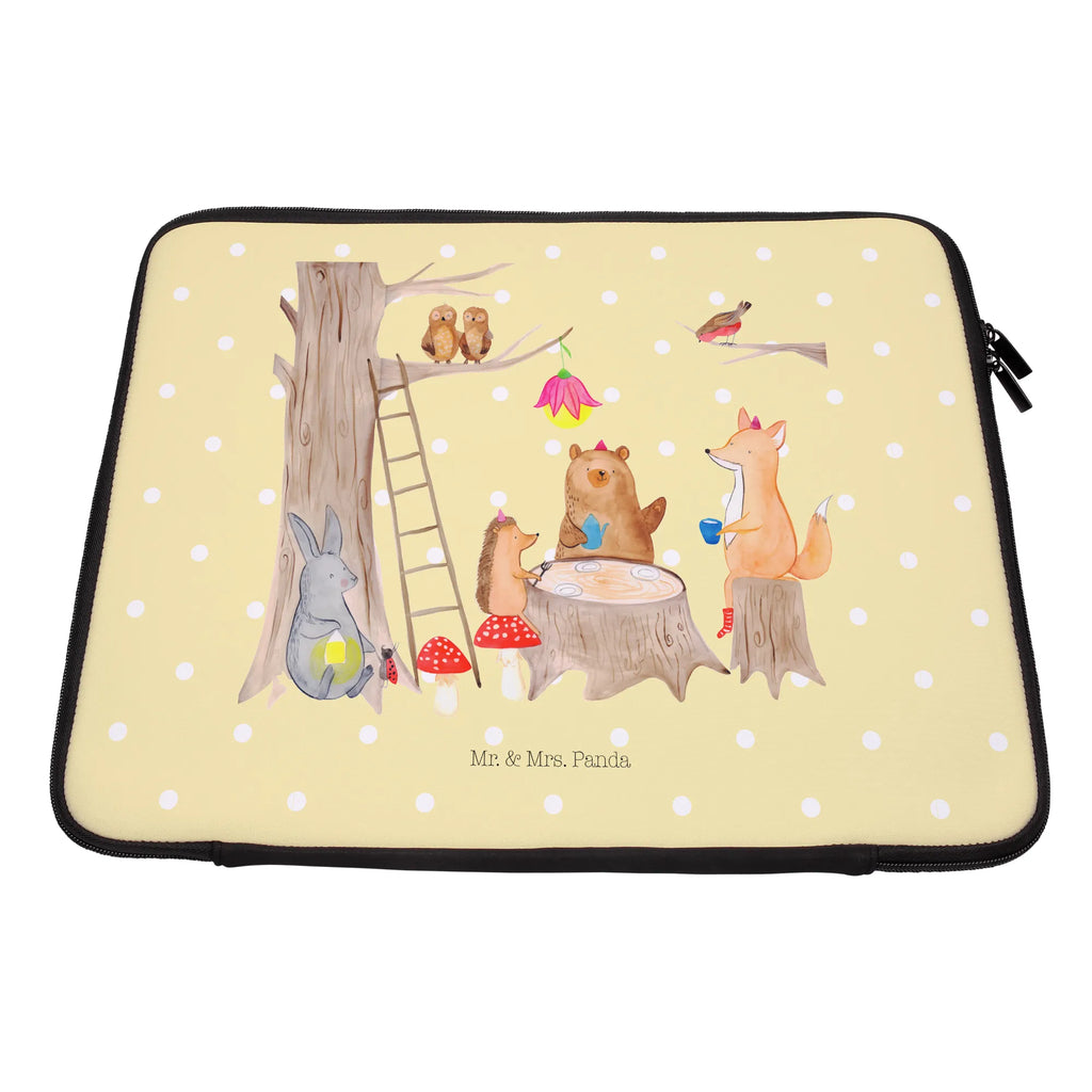 Notebook Tasche Waldtiere Picknick Notebook Tasche, Laptop, Computertasche, Tasche, Notebook-Tasche, Notebook-Reisehülle, Notebook Schutz, Tiermotive, Gute Laune, lustige Sprüche, Tiere, Waldtiere, Picknick, Wald, Fuchs, Hase, Igel, Maus, Eichhörnchen