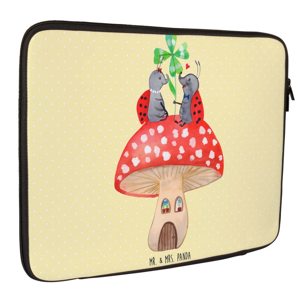 Notebook Tasche Marienkäfer Fliegenpilz Notebook Tasche, Laptop, Computertasche, Tasche, Notebook-Tasche, Notebook-Reisehülle, Notebook Schutz, Tiermotive, Gute Laune, lustige Sprüche, Tiere, Haus, Wohnung, zuhause, Fliegenpilz, Marienkäfer, Fleigenpilzhaus