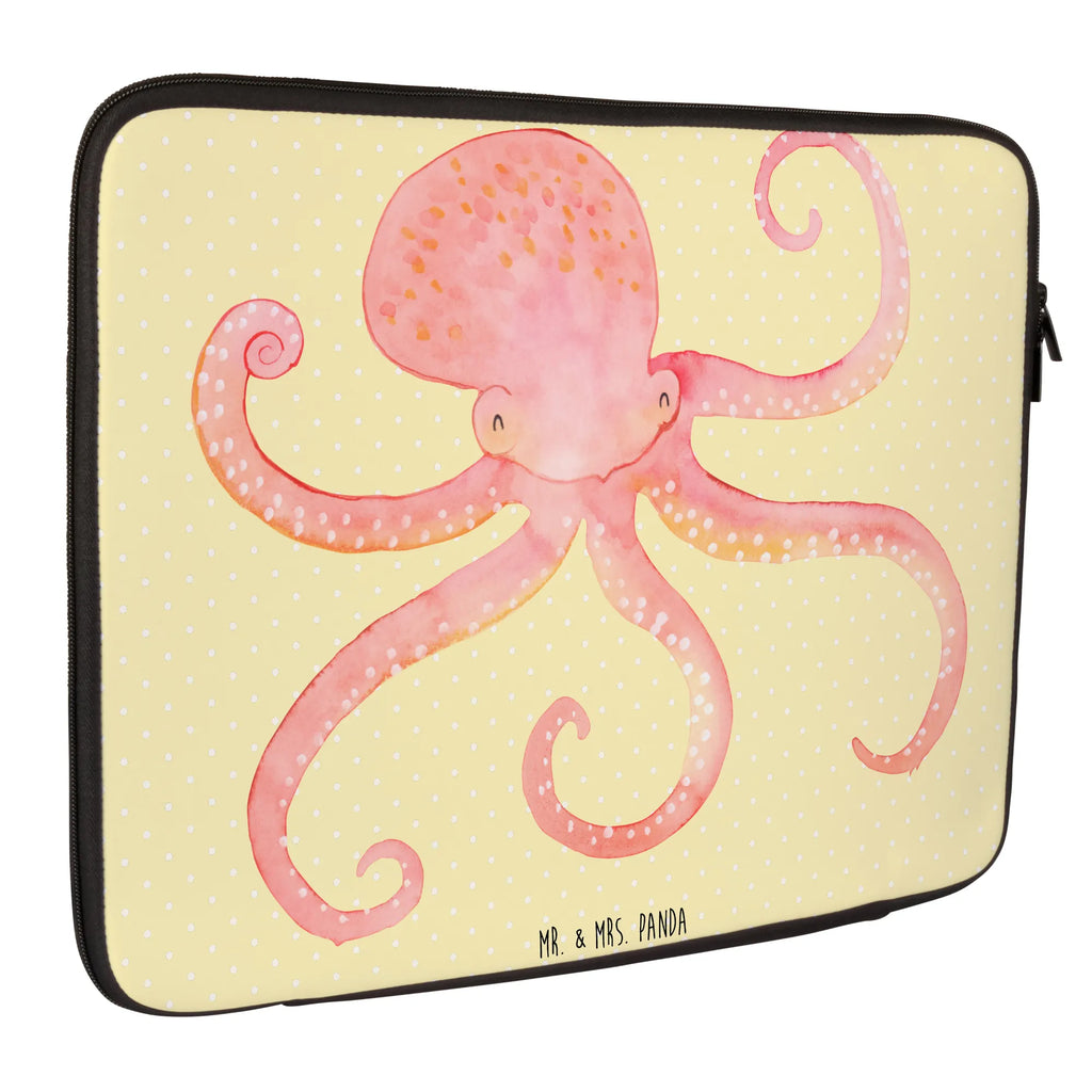 Notebook Tasche Tintenfisch Notebook Tasche, Laptop, Computertasche, Tasche, Notebook-Tasche, Notebook-Reisehülle, Notebook Schutz, Tiermotive, Gute Laune, lustige Sprüche, Tiere, Meer, Meerestier, Krake, Tintenfisch, Arme, Wasser, Ozean