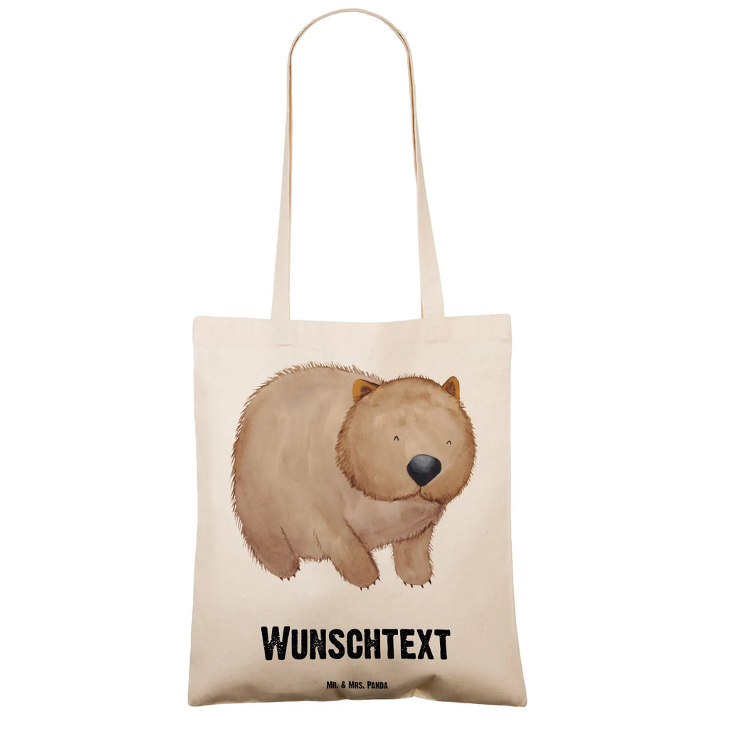 Personalisierte Tragetasche Wombat Personalisierte Beuteltasche, Personalisierter Beutel, Personalisierte Einkaufstasche, Personalisierter Jutebeutel, Personalisierter Stoffbeutel, Tragetasche mit Namen, Einkaufstasche mit Namen, Stoffbeutel mit Namen, Personalisierte Tasche, Personalisierte Jutetasche, Personalisierte Kindergartentasche, Tiermotive, Gute Laune, lustige Sprüche, Tiere, Wombat, Das Leben ist schön, Motivation, Spruch, Australien