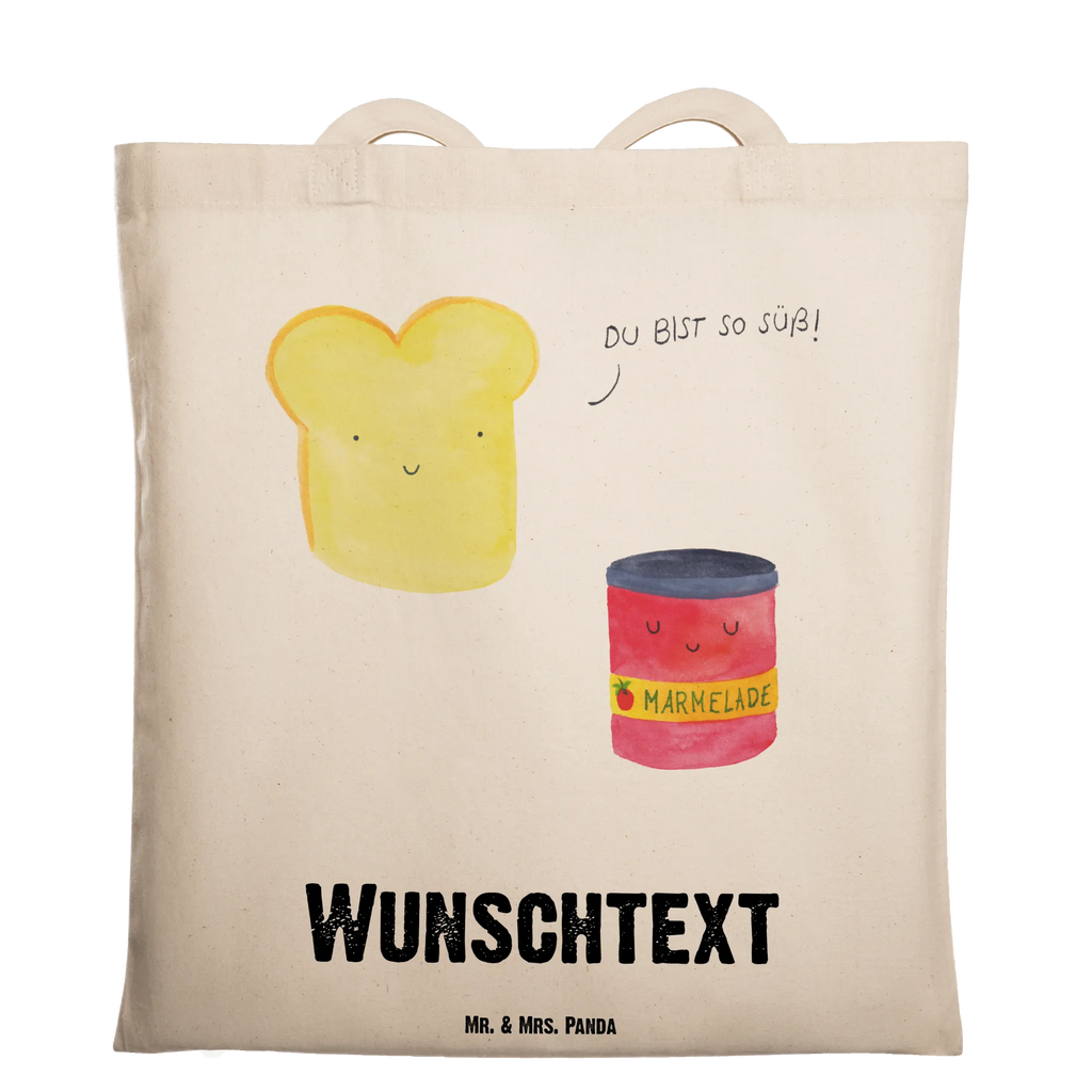 Personalisierte Tragetasche Toast & Marmelade Personalisierte Beuteltasche, Personalisierter Beutel, Personalisierte Einkaufstasche, Personalisierter Jutebeutel, Personalisierter Stoffbeutel, Tragetasche mit Namen, Einkaufstasche mit Namen, Stoffbeutel mit Namen, Personalisierte Tasche, Personalisierte Jutetasche, Personalisierte Kindergartentasche, Tiermotive, Gute Laune, lustige Sprüche, Tiere, Toast, Marmelade, Dreamteam, süße Postkarte, süß, Küche Deko, Küche Spruch, Frühstück Einladung, Brot, Toastbrot