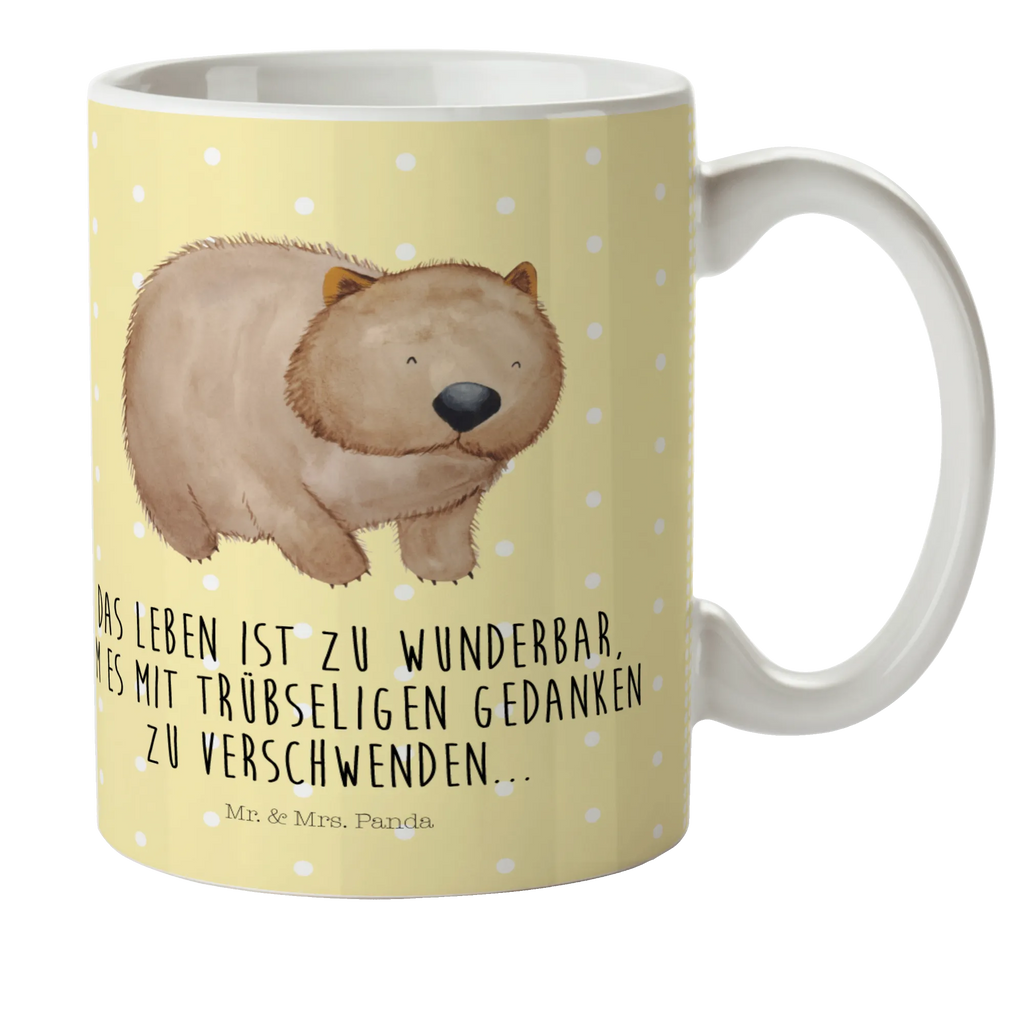 Kindertasse Wombat Kindertasse, Kinder Tasse, Kunststoff Tasse, Kindergarten Tasse, Trinkbecher, Camping Becher, Kaffeetasse, Kunststoffbecher, Kindergartenbecher, Outdoorgeschirr, Kunststoffgeschirr, Reisebecher, Reisetasse, Kinderbecher, Bruchfeste Tasse, Bruchsichere Tasse, Plastik Tasse, Plastiktasse, Tiermotive, Gute Laune, lustige Sprüche, Tiere, Wombat, Das Leben ist schön, Motivation, Spruch, Australien