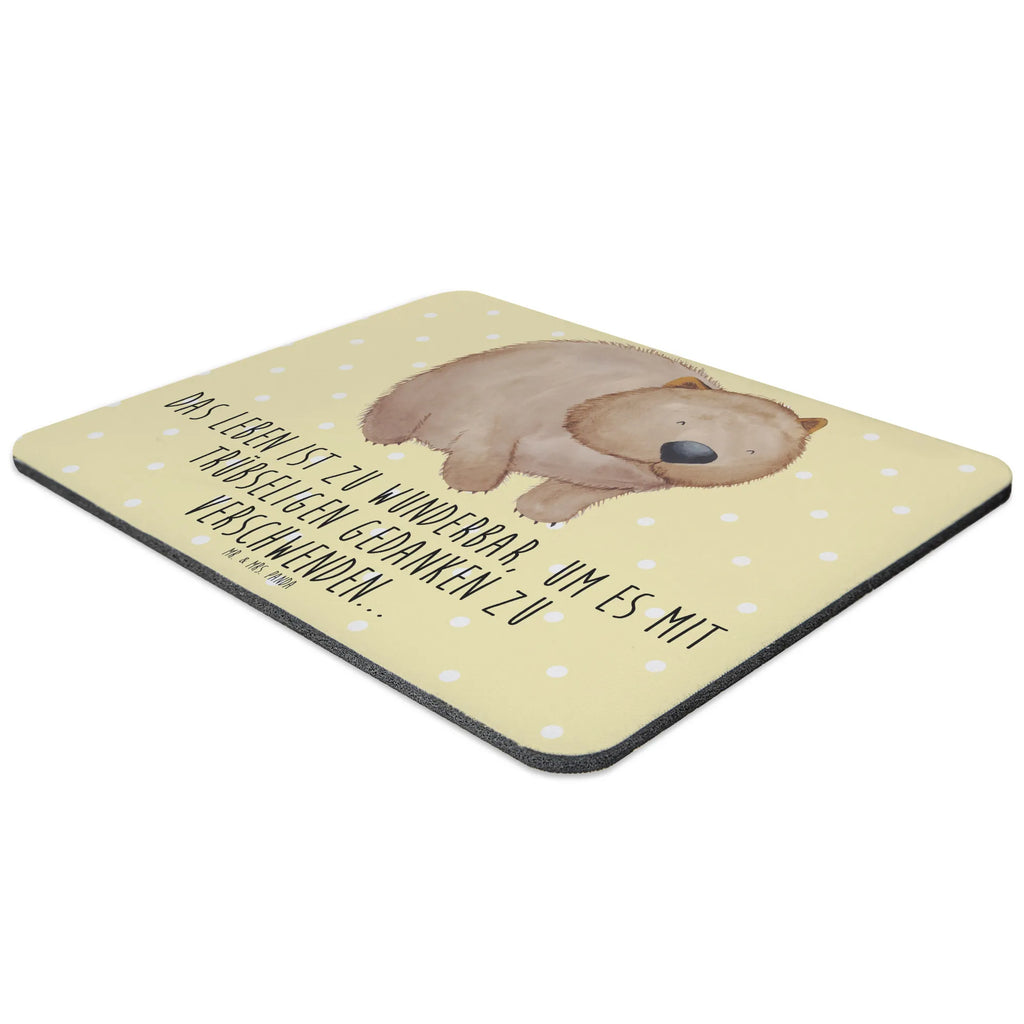 Mauspad Wombat Mousepad, Computer zubehör, Büroausstattung, PC Zubehör, Arbeitszimmer, Mauspad, Einzigartiges Mauspad, Designer Mauspad, Mausunterlage, Mauspad Büro, Tiermotive, Gute Laune, lustige Sprüche, Tiere, Wombat, Das Leben ist schön, Motivation, Spruch, Australien