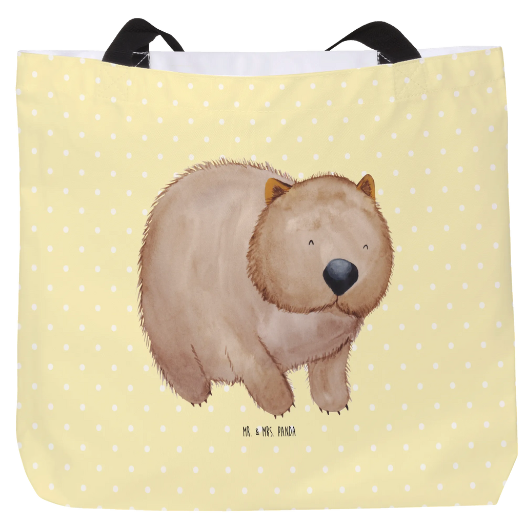 Shopper Wombat Beutel, Einkaufstasche, Tasche, Strandtasche, Einkaufsbeutel, Shopper, Schultasche, Freizeittasche, Tragebeutel, Schulbeutel, Alltagstasche, Tiermotive, Gute Laune, lustige Sprüche, Tiere, Wombat, Das Leben ist schön, Motivation, Spruch, Australien