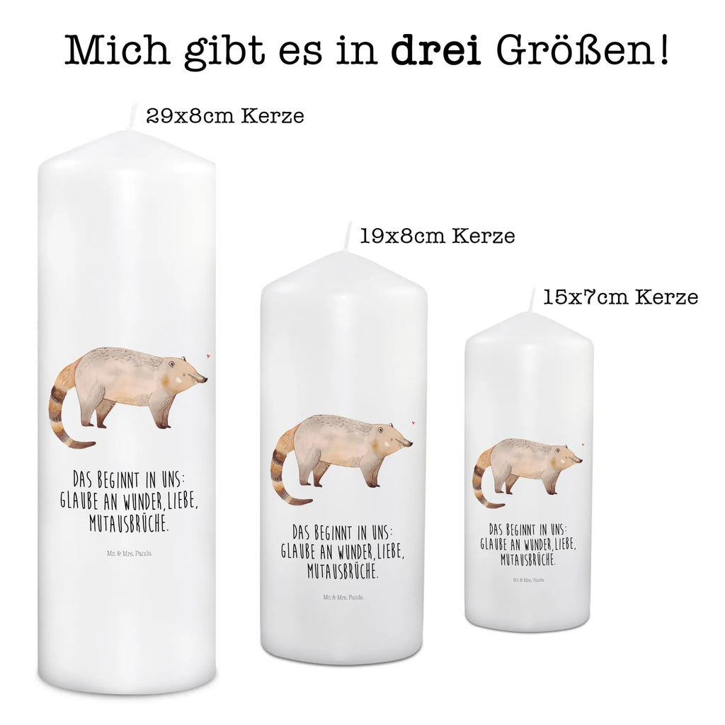 Kerze Nasenbär Kerze, Taufkerze, Kommunionskerze, Geburtstagskerze, Geschenk Kerze, Taufgeschenk Kerze, Kerze mit Druck, Besondere Kerze, Geschenkidee Kerze, Kerze für Kommunion, Geburtstag Kerze, Kommunion Kerze, Tiermotive, Gute Laune, lustige Sprüche, Tiere, Nasenbär, Nasenbären, Rüsselbär, Bär