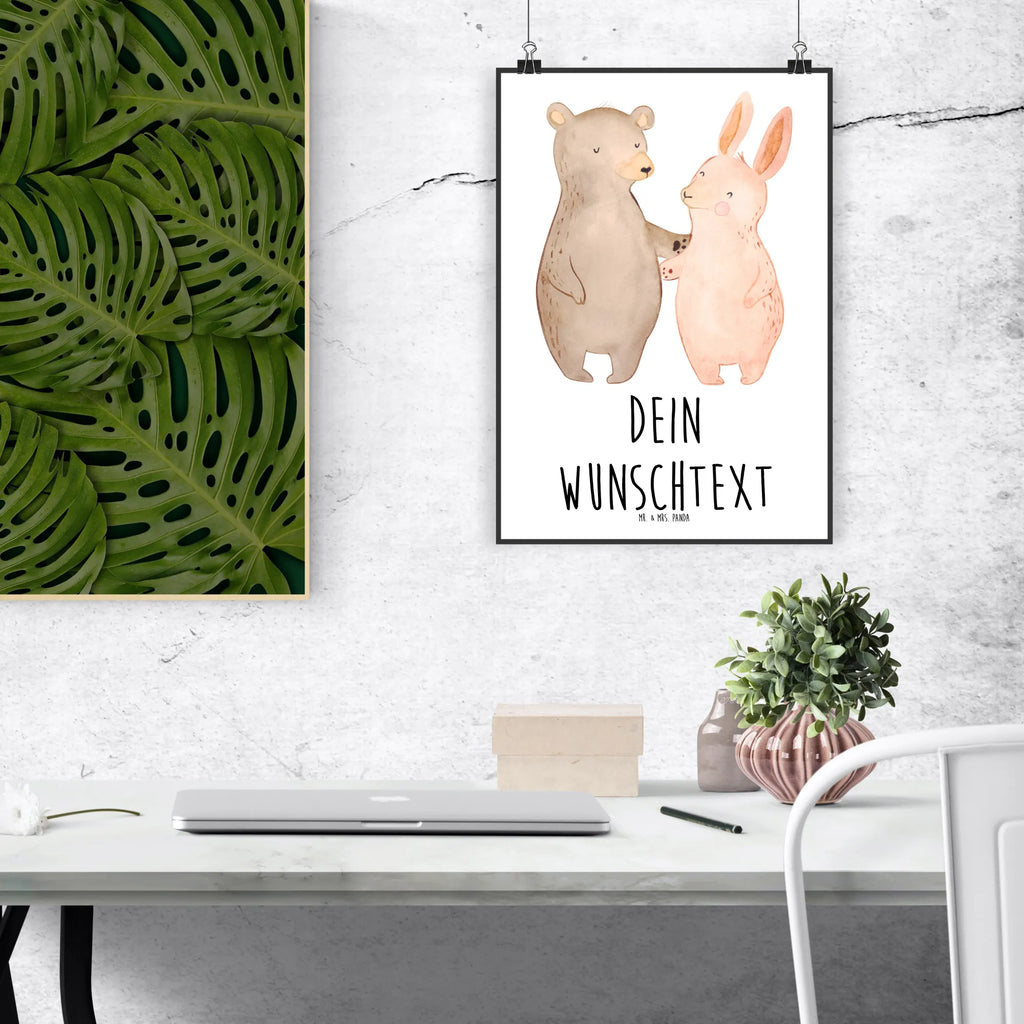 Personalisiertes Poster Bär und Hase Umarmen Personalisiertes Poster, Personalisiertes Wandposter, Personalisiertes Bild, Personalisierte Wanddeko, Personalisiertes Küchenposter, Personalisiertes Kinderposter, Personalisierte Wanddeko Bild, Personalisierte Raumdekoration, Personalisierte Wanddekoration, Personalisiertes Handgemaltes Poster, Personalisiertes Designposter, Personalisierter Kunstdruck, Personalisierter Posterdruck, Poster mit Namen, Wandposter mit Namen, Bild mit Namen, Wanddeko mit Namen, Küchenposter mit Namen, Kinderposter mit Namen, Wanddeko Bild mit Namen, Raumdekoration mit Namen, Wanddekoration mit Namen, Kunstdruck mit Namen, Posterdruck mit Namen, Wunschtext Poster, Poster selbst gestalten., Liebe, Partner, Freund, Freundin, Ehemann, Ehefrau, Heiraten, Verlobung, Heiratsantrag, Liebesgeschenk, Jahrestag, Hocheitstag, Freunde, bester Freund, Hase, Bär, Bärchen, best friends