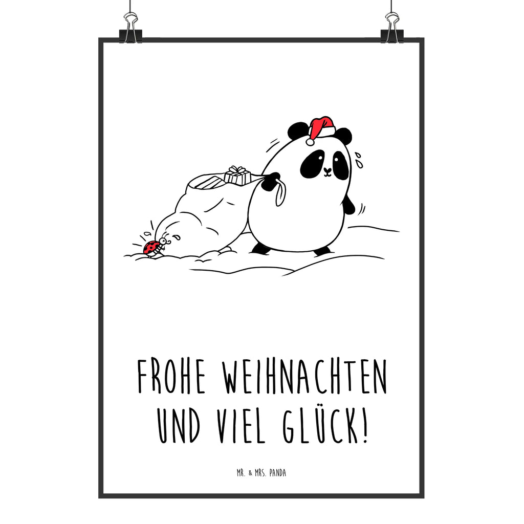 Poster Panda Weihnachten Poster, Wandposter, Bild, Wanddeko, Küchenposter, Kinderposter, Wanddeko Bild, Raumdekoration, Wanddekoration, Handgemaltes Poster, Mr. & Mrs. Panda Poster, Designposter, Kunstdruck, Posterdruck