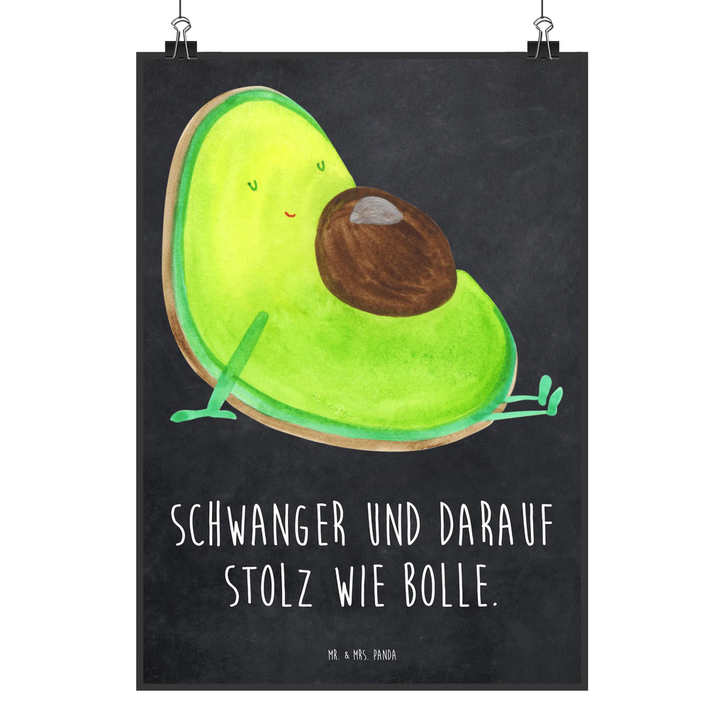 Poster Avocado Schwangerschaft Poster, Wandposter, Bild, Wanddeko, Küchenposter, Kinderposter, Wanddeko Bild, Raumdekoration, Wanddekoration, Handgemaltes Poster, Mr. & Mrs. Panda Poster, Designposter, Kunstdruck, Posterdruck, Avocado, Veggie, Vegan, Gesund, schwanger, Schwangerschaft, Babyparty, Babyshower