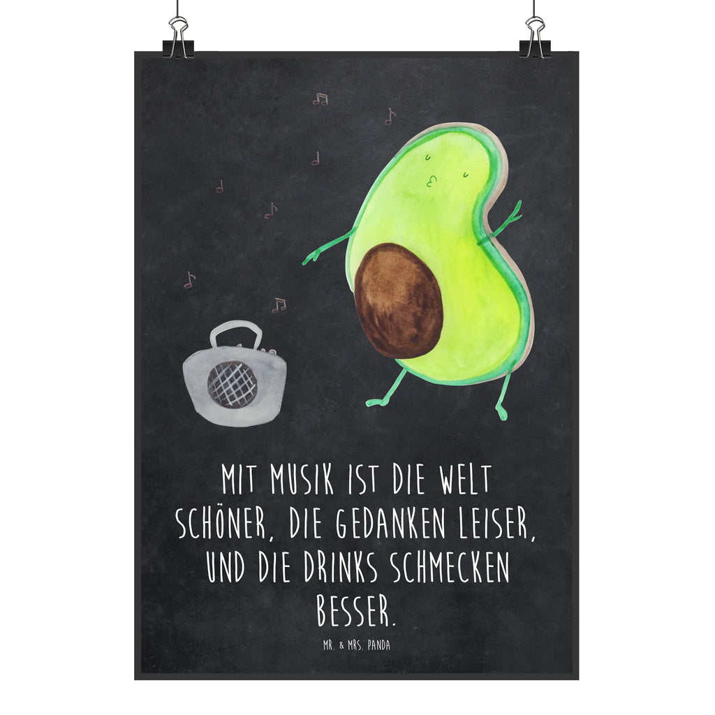 Poster Avocado tanzt Poster, Wandposter, Bild, Wanddeko, Küchenposter, Kinderposter, Wanddeko Bild, Raumdekoration, Wanddekoration, Handgemaltes Poster, Mr. & Mrs. Panda Poster, Designposter, Kunstdruck, Posterdruck, Avocado, Veggie, Vegan, Gesund