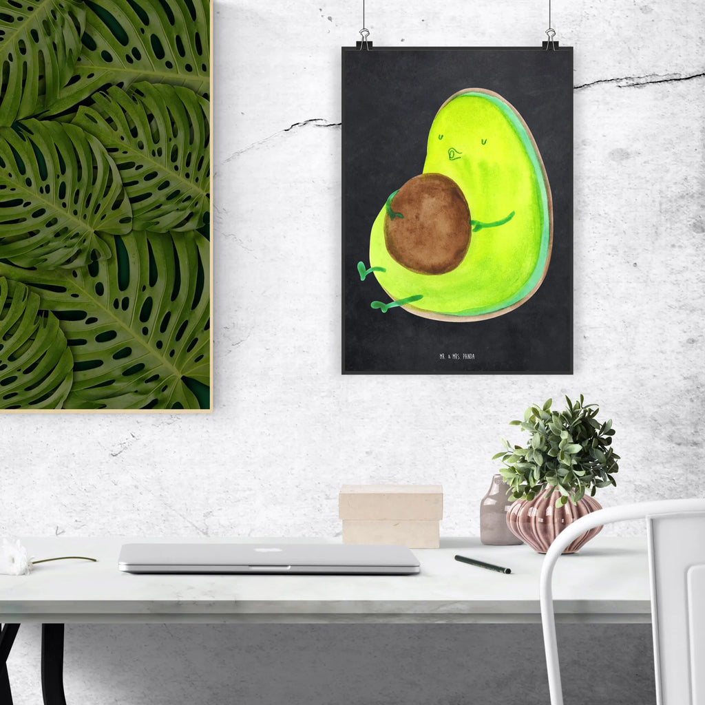 Poster Avocado Pfeifen Poster, Wandposter, Bild, Wanddeko, Küchenposter, Kinderposter, Wanddeko Bild, Raumdekoration, Wanddekoration, Handgemaltes Poster, Mr. & Mrs. Panda Poster, Designposter, Kunstdruck, Posterdruck, Avocado, Veggie, Vegan, Gesund, Diät, Abnehmen, Ernährung, dick sein