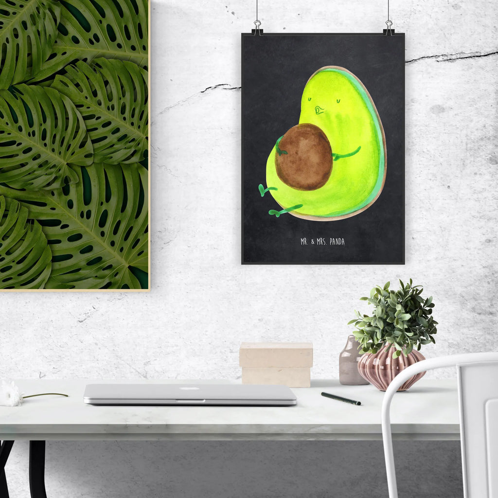 Poster Avocado Pfeifen Poster, Wandposter, Bild, Wanddeko, Küchenposter, Kinderposter, Wanddeko Bild, Raumdekoration, Wanddekoration, Handgemaltes Poster, Mr. & Mrs. Panda Poster, Designposter, Kunstdruck, Posterdruck, Avocado, Veggie, Vegan, Gesund, Diät, Abnehmen, Ernährung, dick sein