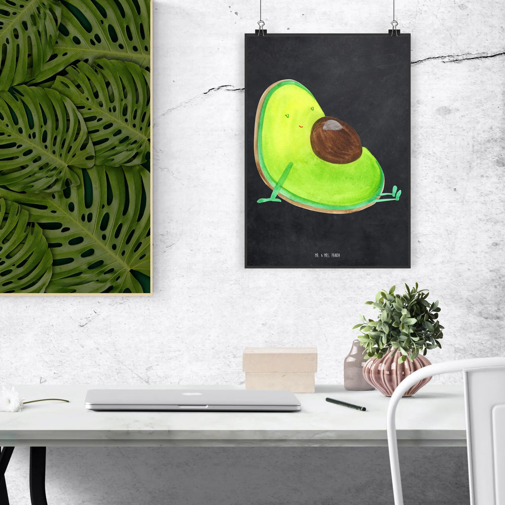 Poster Avocado Schwangerschaft Poster, Wandposter, Bild, Wanddeko, Küchenposter, Kinderposter, Wanddeko Bild, Raumdekoration, Wanddekoration, Handgemaltes Poster, Mr. & Mrs. Panda Poster, Designposter, Kunstdruck, Posterdruck, Avocado, Veggie, Vegan, Gesund, schwanger, Schwangerschaft, Babyparty, Babyshower