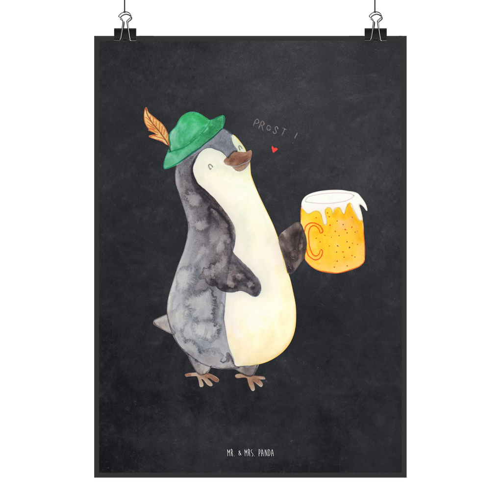 Poster Pinguin Bier Poster, Wandposter, Bild, Wanddeko, Küchenposter, Kinderposter, Wanddeko Bild, Raumdekoration, Wanddekoration, Handgemaltes Poster, Mr. & Mrs. Panda Poster, Designposter, Kunstdruck, Posterdruck, Pinguin, Pinguine, Bier, Oktoberfest