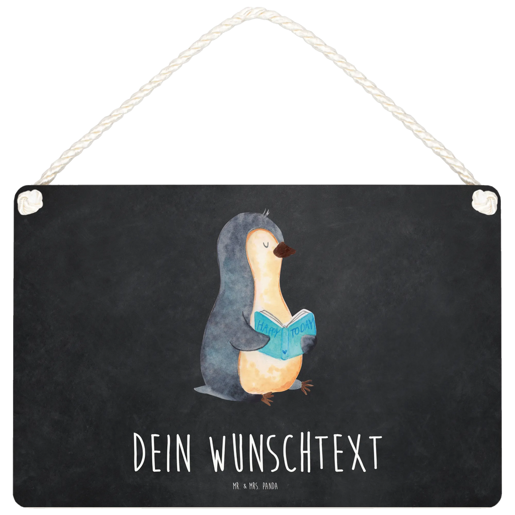 Personalisiertes Deko Schild Pinguin Buch Dekoschild, Deko Schild, Schild, Tür Schild, Türschild, Holzschild, Wandschild, Wanddeko, Pinguin, Pinguine, Buch, Lesen, Bücherwurm, Nichtstun, Faulenzen, Ferien, Urlaub, Freizeit