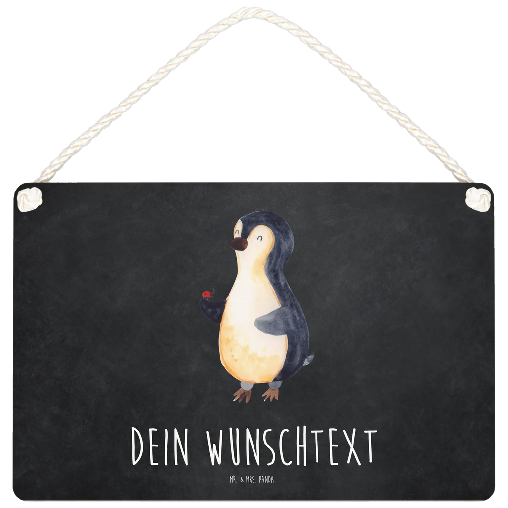 Personalisiertes Deko Schild Pinguin Marienkäfer Dekoschild, Deko Schild, Schild, Tür Schild, Türschild, Holzschild, Wandschild, Wanddeko, Pinguin, Pinguine, Marienkäfer, Liebe, Wunder, Glück, Freude, Lebensfreude