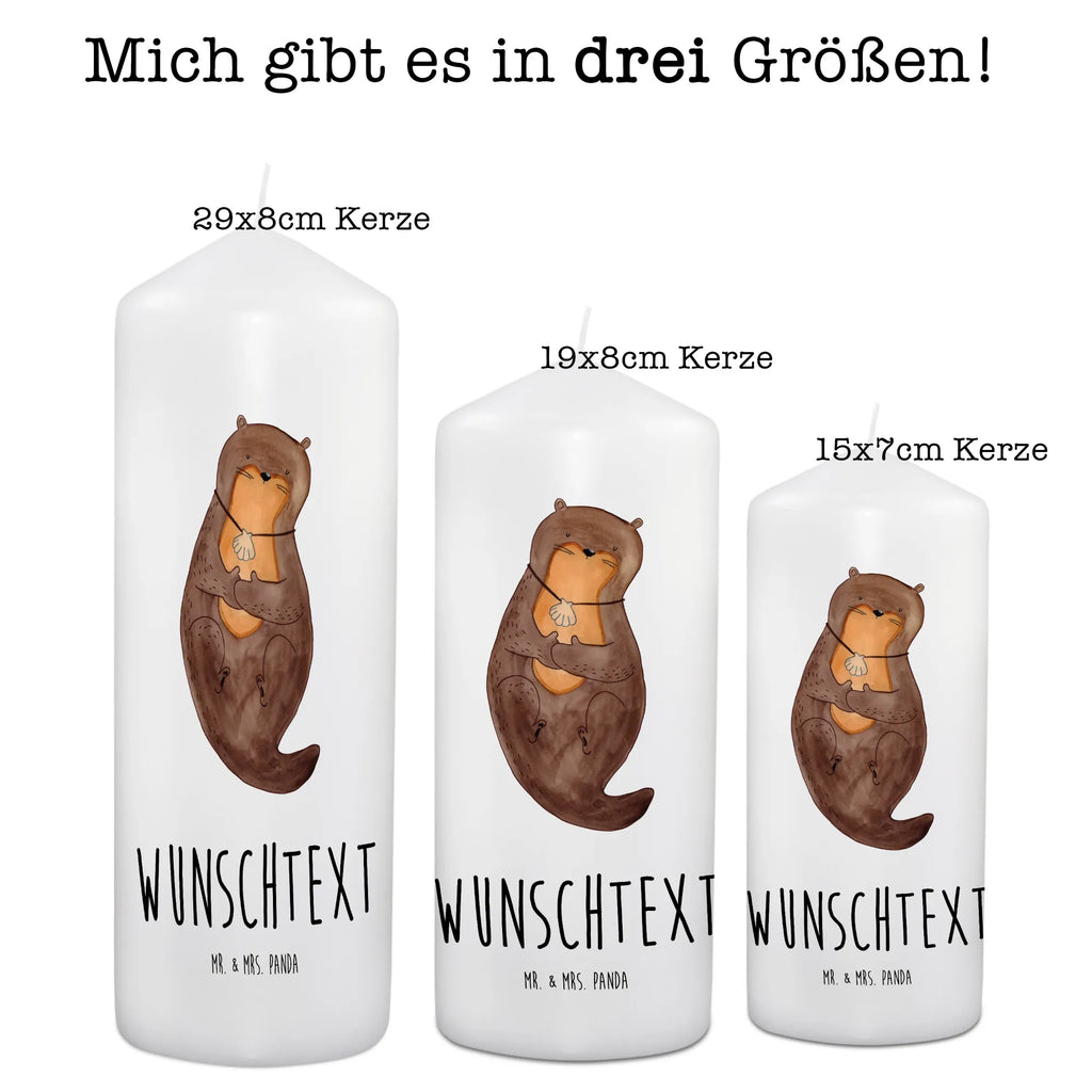 Personalisierte Kerze Otter mit Muschelmedaillon Kerze, Taufkerze, Kommunionskerze, Geburtstagskerze, Geschenk Kerze, Taufgeschenk Kerze, Kerze mit Druck, Besondere Kerze, Geschenkidee Kerze, Kerze für Kommunion, kerze personalisiert, personalisierte kerze, personalisierte kerzen, Otter, Fischotter, Seeotter, Otterliebe, grübeln, träumen, Motivation, Tagträumen, Büro