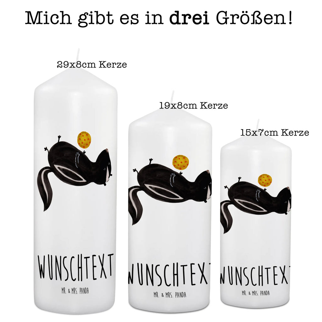 Personalisierte Kerze Stinktier Ball Kerze, Taufkerze, Kommunionskerze, Geburtstagskerze, Geschenk Kerze, Taufgeschenk Kerze, Kerze mit Druck, Besondere Kerze, Geschenkidee Kerze, Kerze für Kommunion, kerze personalisiert, personalisierte kerze, personalisierte kerzen, Stinktier, Skunk, Wildtier, Raubtier, Stinker, Stinki, verspielt, Weisheit