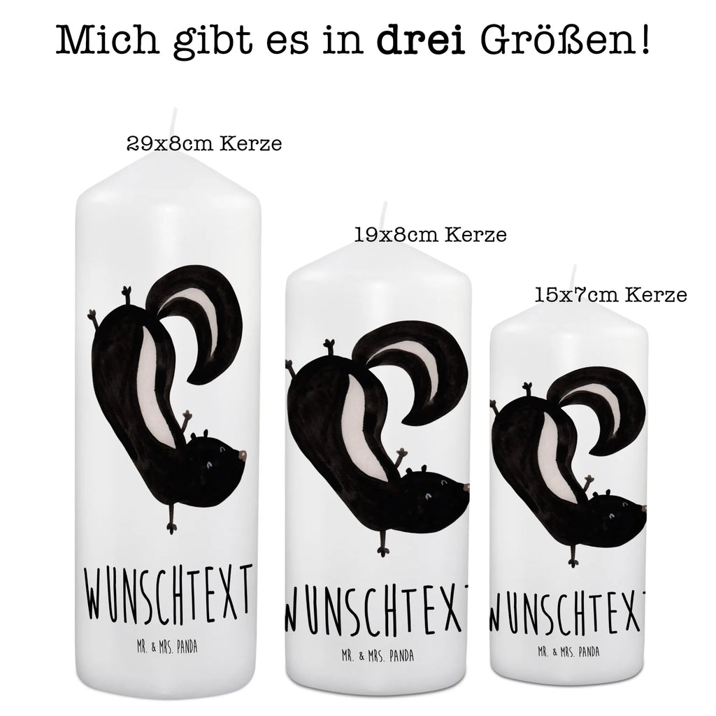 Personalisierte Kerze Stinktier Handstand Kerze, Taufkerze, Kommunionskerze, Geburtstagskerze, Geschenk Kerze, Taufgeschenk Kerze, Kerze mit Druck, Besondere Kerze, Geschenkidee Kerze, Kerze für Kommunion, kerze personalisiert, personalisierte kerze, personalisierte kerzen, Stinktier, Skunk, Wildtier, Raubtier, Stinker, Stinki, Spielplatz, verpielt, Kind