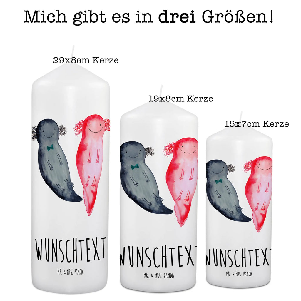 Personalisierte Kerze Axolotl Axel+Lotte Kerze, Taufkerze, Kommunionskerze, Geburtstagskerze, Geschenk Kerze, Taufgeschenk Kerze, Kerze mit Druck, Besondere Kerze, Geschenkidee Kerze, Kerze für Kommunion, kerze personalisiert, personalisierte kerze, personalisierte kerzen, Axolotl, Molch, Axolot, Schwanzlurch, Lurch, Lurche, Liebe, große Liebe, Liebesbeweis, Freund, Verlobter, Ehemann, Jahrestag, Valentinstag