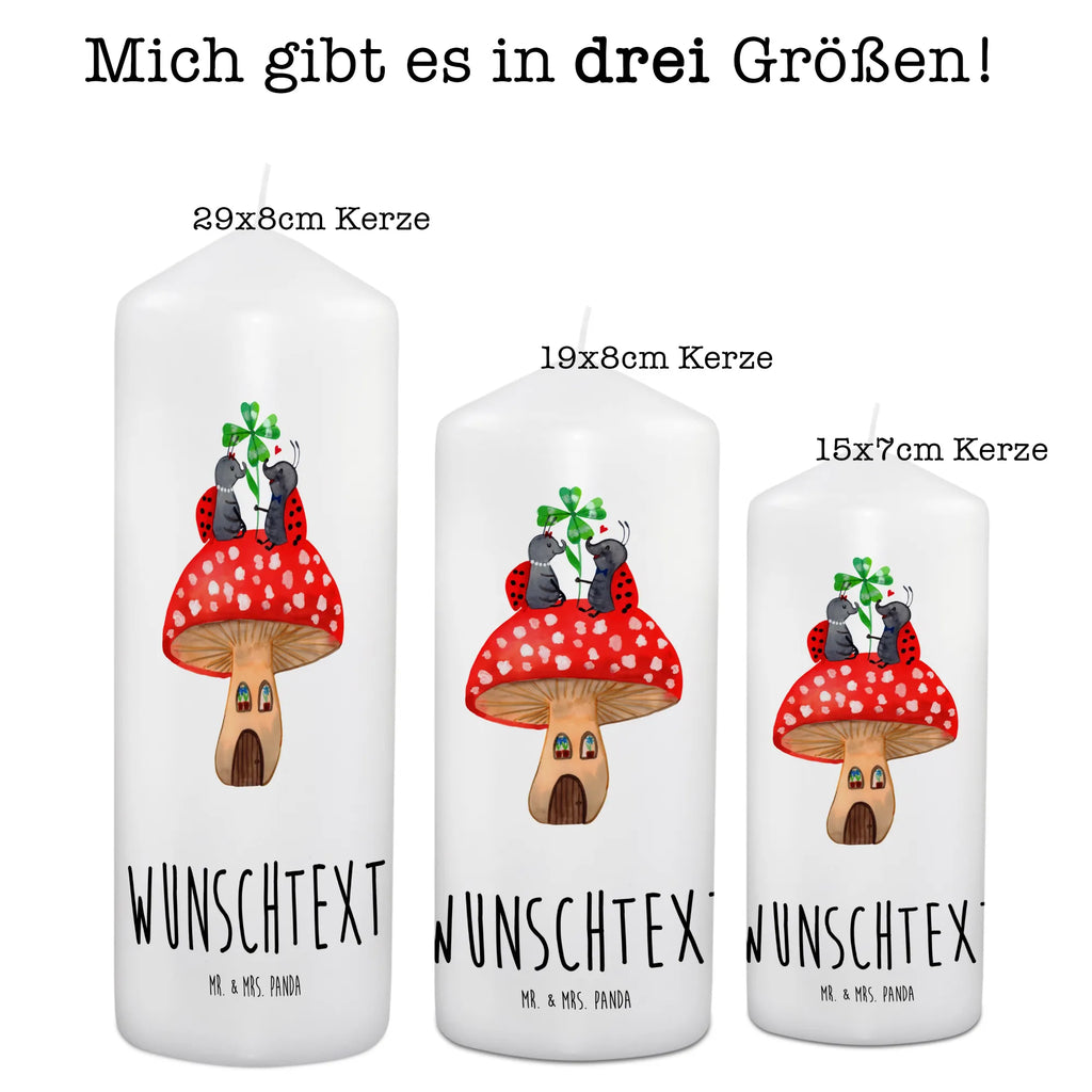 Personalisierte Kerze Marienkäfer Paar Fliegenpilz Kerze, Taufkerze, Kommunionskerze, Geburtstagskerze, Geschenk Kerze, Taufgeschenk Kerze, Kerze mit Druck, Besondere Kerze, Geschenkidee Kerze, Kerze für Kommunion, kerze personalisiert, personalisierte kerze, personalisierte kerzen, Tiermotive, Gute Laune, lustige Sprüche, Tiere, Haus, Wohnung, zuhause, Fliegenpilz, Marienkäfer, Fleigenpilzhaus