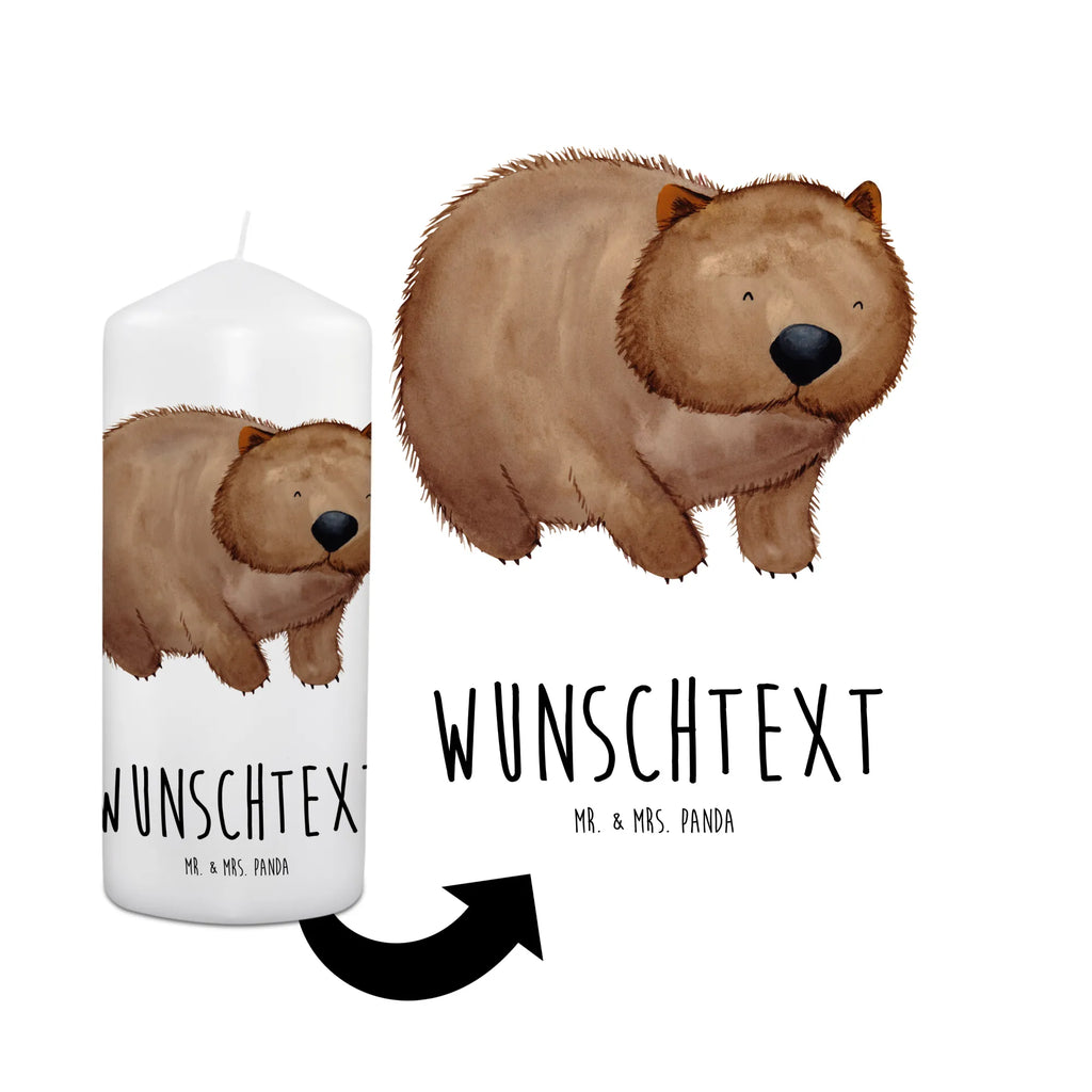 Personalisierte Kerze Wombat Kerze, Taufkerze, Kommunionskerze, Geburtstagskerze, Geschenk Kerze, Taufgeschenk Kerze, Kerze mit Druck, Besondere Kerze, Geschenkidee Kerze, Kerze für Kommunion, kerze personalisiert, personalisierte kerze, personalisierte kerzen, Tiermotive, Gute Laune, lustige Sprüche, Tiere, Wombat, Das Leben ist schön, Motivation, Spruch, Australien