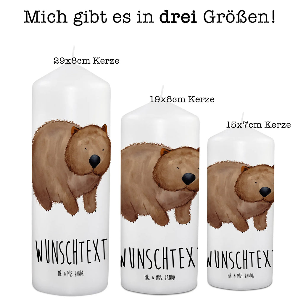 Personalisierte Kerze Wombat Kerze, Taufkerze, Kommunionskerze, Geburtstagskerze, Geschenk Kerze, Taufgeschenk Kerze, Kerze mit Druck, Besondere Kerze, Geschenkidee Kerze, Kerze für Kommunion, kerze personalisiert, personalisierte kerze, personalisierte kerzen, Tiermotive, Gute Laune, lustige Sprüche, Tiere, Wombat, Das Leben ist schön, Motivation, Spruch, Australien