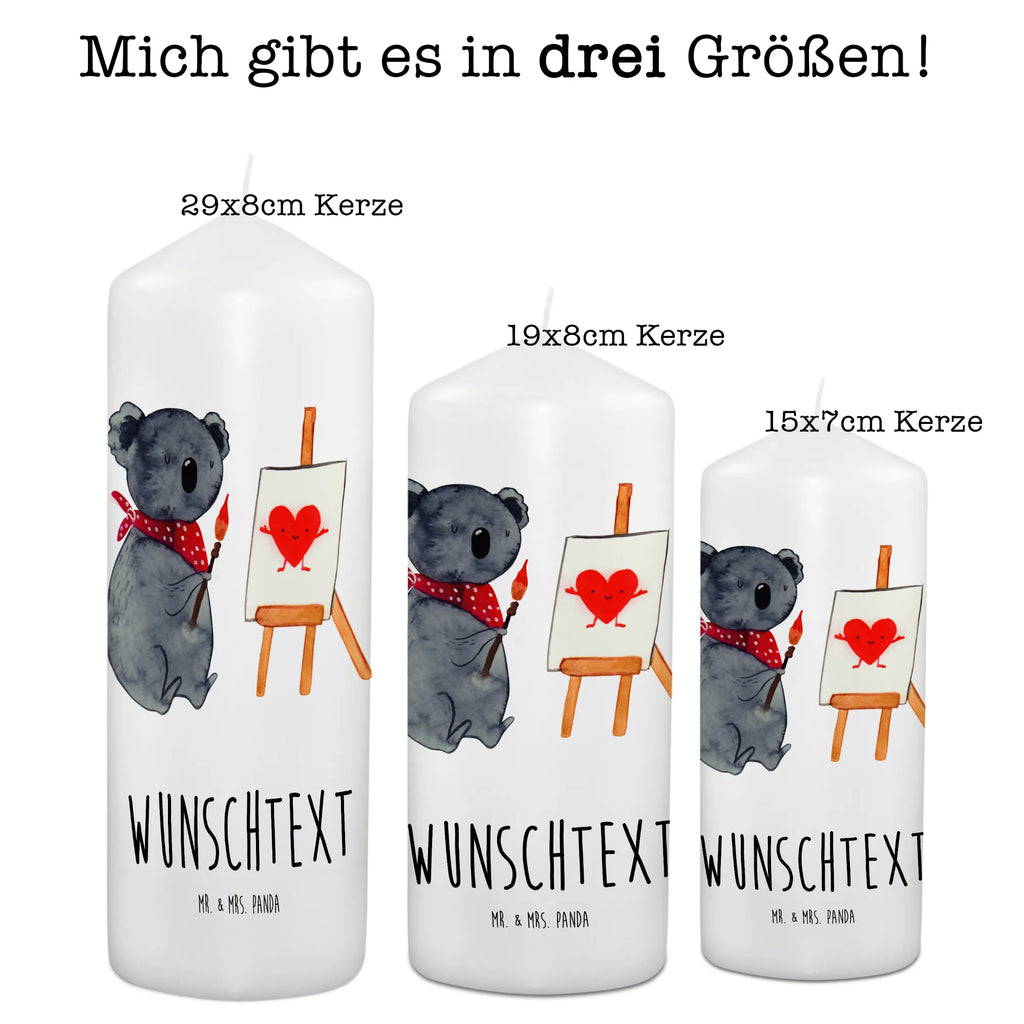 Personalisierte Kerze Koala Künstler Kerze, Taufkerze, Kommunionskerze, Geburtstagskerze, Geschenk Kerze, Taufgeschenk Kerze, Kerze mit Druck, Besondere Kerze, Geschenkidee Kerze, Kerze für Kommunion, kerze personalisiert, personalisierte kerze, personalisierte kerzen, Koala, Koalabär, Liebe, Liebensbeweis, Liebesgeschenk, Gefühle, Künstler, zeichnen