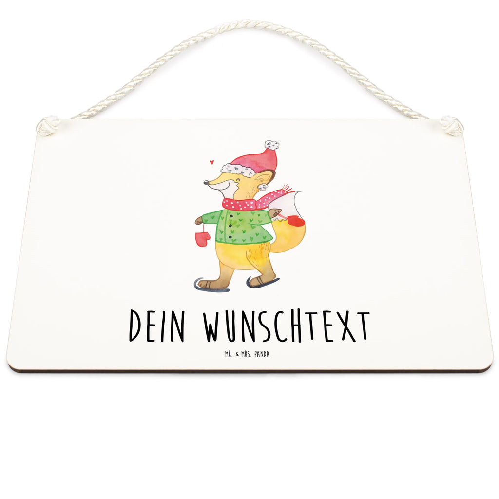 Personalisiertes Deko Schild Fuchs  Schlittschuhe Dekoschild, Deko Schild, Schild, Tür Schild, Türschild, Holzschild, Wandschild, Wanddeko, Winter, Weihnachten, Weihnachtsdeko, Nikolaus, Advent, Heiligabend, Wintermotiv, Weihnachtsmann, Weihnachtstage, Weihnachtsbaum, Tannenbaum, Weihnachtszeit